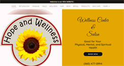 Desktop Screenshot of hopeandwellnessonline.com