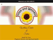 Tablet Screenshot of hopeandwellnessonline.com